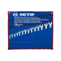 Combination Wrench Set, Extended, 14 pcs (8-24 mm) in Terylene Pouch