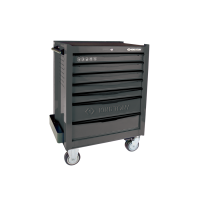 Rolling Tool Cabinet, 7 Drawers, Gray (1 pc)