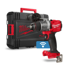Дриль-шуруповерт акумуляторний безщітковий ударний MILWAUKEE M18 ONEPD2-0X, 135Нм (кліпса для ременя, бічна ручка, HD кейс)