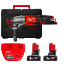 Ножницы по металлу аккумуляторные бесщёточный MILWAUKEE M12 FNB16-402X (ЗУ+2акк.Х4Ач+HDкейс)