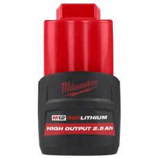Аккумулятор Li-Ion HIGH OUTPUT MILWAUKEE, M12 HB2.5 2,5 Ач