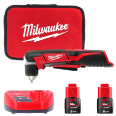Дрель угловая аккумуляторная MILWAUKEE C12 RAD-202В (12Нм)(ЗУ+2акк.Х2Ач+сумка)