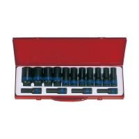 1/2" Impact Socket Set, 15 pcs, 10-32 mm