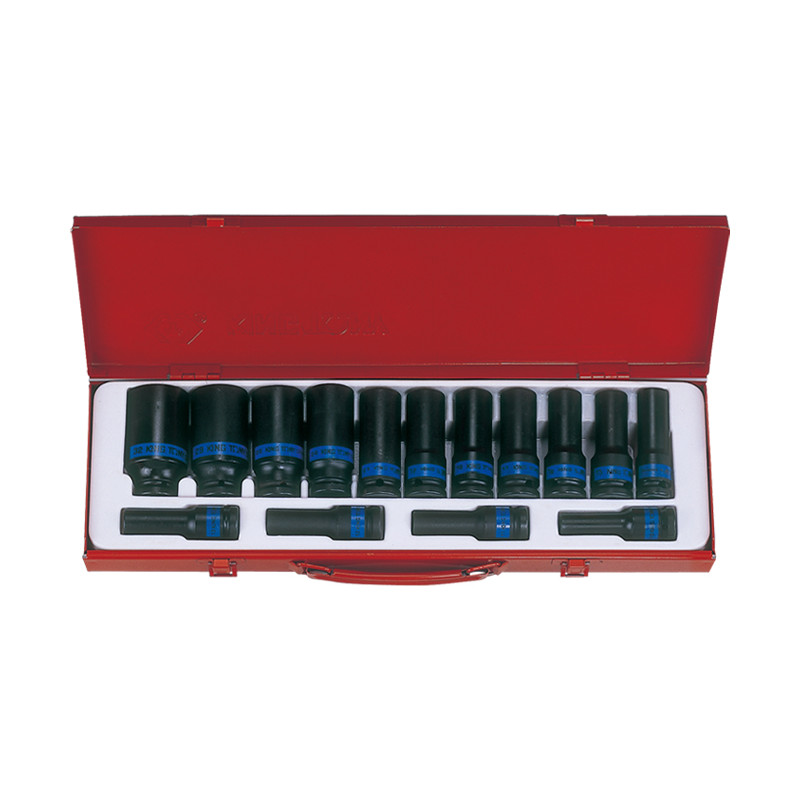 1/2" Impact Socket Set, 15 pcs, 10-32 mm