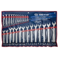 Combination Wrench Set, 26 pcs, 75 degrees (6-32 mm)