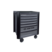 Rolling Tool Cabinet, 7 Drawers with Bumper, Gray (1 pc)
