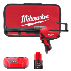 Пістолет клейовий MILWAUKEE M12 PCG/310C-201B 4933441655 (+ заряд. пристрій, 1 акум., в сумці для інструментів)