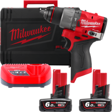 Дрель-шуруповёрт аккумуляторная бесщёточная ударная MILWAUKEE M12 FPD2-602X (45 Нм)(ЗУ+2Х6Ач+HDкейс)