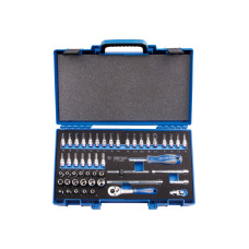 Набор головок 1/4" 50 ед. 6-ти гранные, (4-14mm)