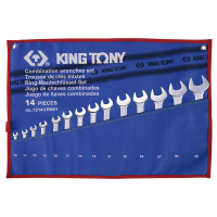 Combination Wrench Set, 14 pcs, in Terylene Pouch