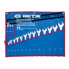 Набір ключів комбі 16 шт. в чохолі із терилену KING TONY