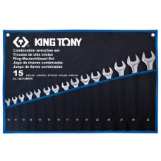 Набір ключів комбі 10-32 мм 15 одиниць KING TONY