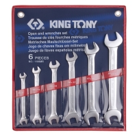 Wrench Set, Open-End, 6 pcs (8-19)
