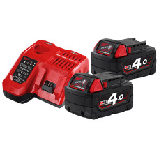 Энергокомплект Li-Ion MILWAUKEE, M18 NRG-402С (ЗУ M12-18FC+2х4Ач В4)