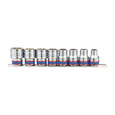 Набір головок 1/2" 10-19 мм 8 одиниць на планці