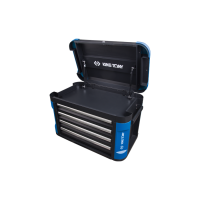 Toolbox, 4 drawers and compartment