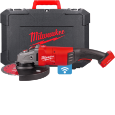 Шліфмашина кутова акумуляторна MILWAUKEE, M18 ONEFLAG230XPDB-0C, діаметр 230мм (антивібраційна бокова рукоятка, захисний кожух,