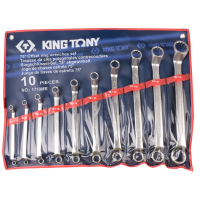 Wrench set, 10 pcs (6-32 mm), in a terylene pouch