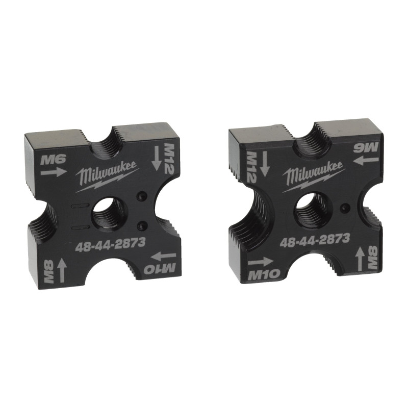 Pair of matrices for stud cutter M18 BLTRC (for studs M6, M8, M10, M12)
