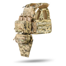 Комплект М7 PRO gen 2 15х30 з Админ подсумком под 3 АК/AR, Напашник М8, Фартук (Пиксель)