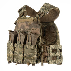 Плитоноска М7 +3 подсумки под AK/AR (пиксель)