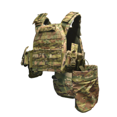 Плитоноска DFP GEN 3 с 9 подсумками. Мультикам