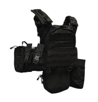 Плитоноска DFP GEN 3 с 9 подсумками- Черная