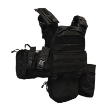 Плитоноска DFP GEN 3 с 9 подсумками- Черная