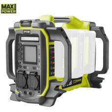 Інвертор напруги акумуляторний Ryobi Max Power RY36BI1800A-0 36В 1800/3000Вт розетка 2х220В рознім 4хUSB 2хType-C 5.66кг без АКБ та ЗП