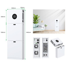 Система резервного питания 2E PowerWall Vezha, 5000 Вт, 10.24 кВт/ч, MPPT 5.5 кВт, WiFi, расширение емкости, параллельное подключение