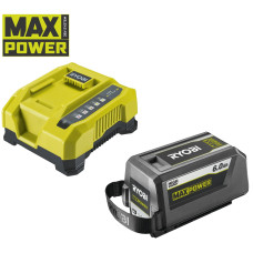 Набір акумулятора та зарядного пристрою Ryobi Max Power RY36BK60B-160 36В 1х6А·год ЗП 6А швидкозарядний