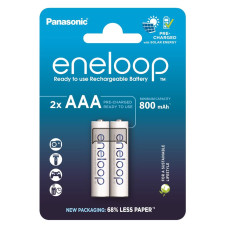 Аккумулятор Panasonic Eneloop NI-MH AAA 800 мАч, 2 шт.