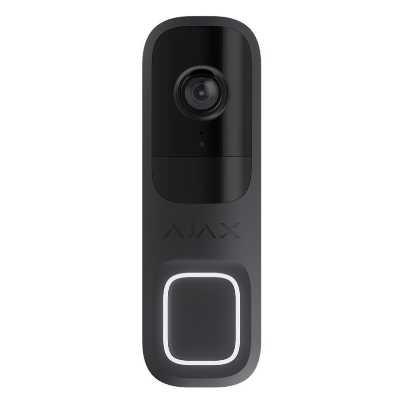 Ajax Doorbell video call, universal installation, 4 MP, 155° vertical 90° horizontal, IR 6m, motion detection range 4m, AI, Wi-Fi, g