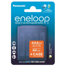 Акумулятор Panasonic Eneloop NI-MH AAA 800 мАг, 4 шт, з кейсом для зберігання