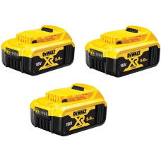 Набір акумуляторів DeWALT 18В XR Li-ion 3х5.0А·год 1.94кг