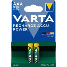 Аккумулятор Varta NI-MH Power AAA 1000мА•ч, 2шт