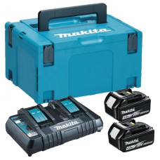 Набір акумулятора та зарядного пристрою Makita 197504-2 LXT BL1840 4х18В 4А·год ЗП DC18RD кейс Makpac3