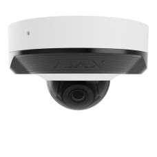 IP-Камера дротова Ajax DomeCam Mini, 8мп, 4мм, Poe, True WDR, IP 65, ІЧ 30м, аудіо, кут огляду 75°до 85°, міні купольна, біла