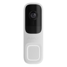 Відеодзвінок Ajax Doorbell, універсальне встановлення, 4 мп, 155° вертикальний 90° горизонтальний, іч 6м, дальнісь виявлення руху 4м, штучний інтелект, wi-fi, б