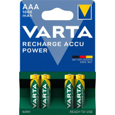 Аккумулятор Varta NI-MH Power AAA 1000мА•ч, 4шт