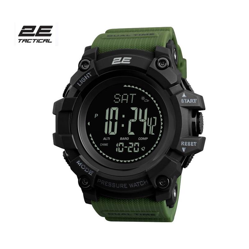 2E Armor GT Army Green Tactical Watch with Compass and Pedometer