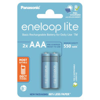 Panasonic Eneloop NI-MH Lite AAA 550 mAh Battery, 2 pcs.