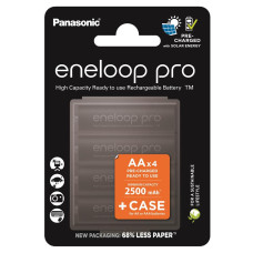 Акумулятор Panasonic Eneloop NI-MH Pro AA 2500 мАг 4 шт, з кейсом для зберігання