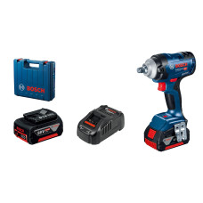 Гайковерт ударний акумуляторний Bosch Professional GDS 18V-400 18В 2х5.0А·год 400Нм 2500об/хв кейс 1.87кг