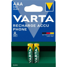 Аккумулятор Varta NI-MH Phone AAA 550 мАч, 2шт