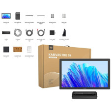 Графический монитор Huion 19" Kamvas Pro 19,4K USB-Cх2, 3.5 mini-jack, серый темный