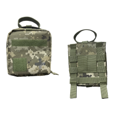Подсумок для аптечки Fast быстросбросный на платформе с MOLLE пиксель
