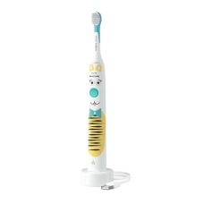 Щетка зубная электр. Philips, Philips Sonicare For Kids, для детей, насадок-1, 2 комплекта наклеек, белый