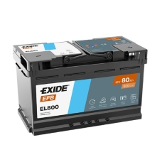 Акумулятор Exide Start-Stop 12В 80А·год 800А R+ (EL800)
