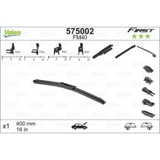 Склоочисник VALEO First безкаркасний 400мм (575002)